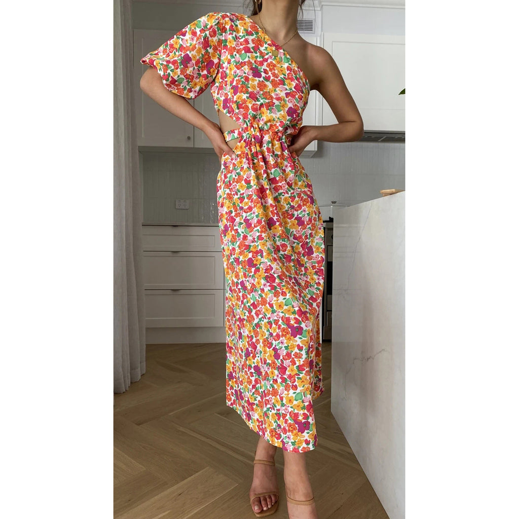 New Spring Summer Sexy Off-Shoulder Dress From Europe And America
