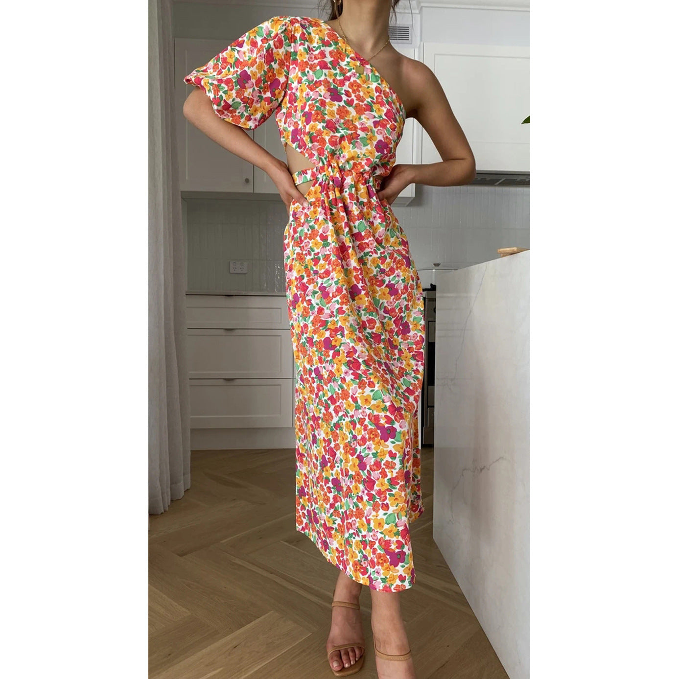 New Spring Summer Sexy Off-Shoulder Dress From Europe And America