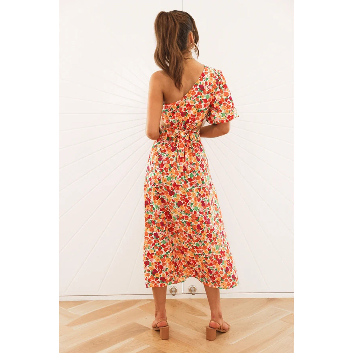 New Spring Summer Sexy Off-Shoulder Dress From Europe And America