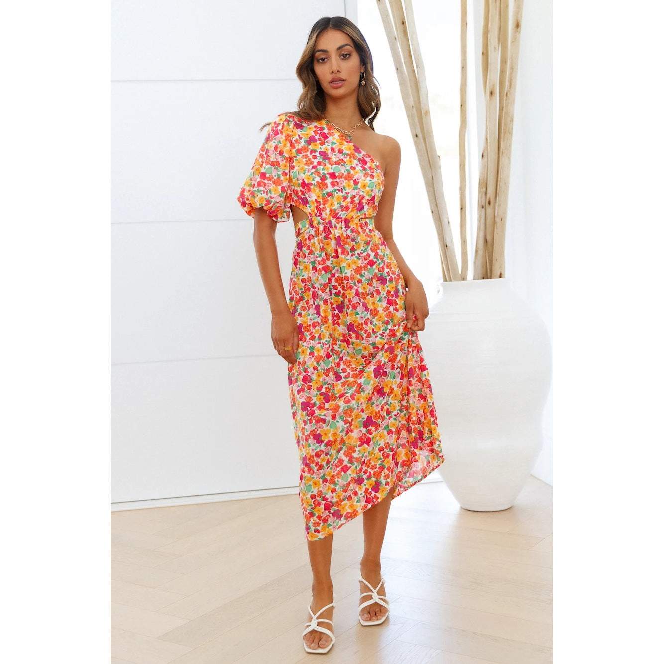 New Spring Summer Sexy Off-Shoulder Dress From Europe And America